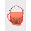 Crossbody bag with signature print