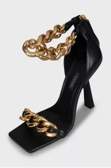 Кожаные босоножки Medusa
