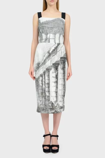 Dress in an abstract print