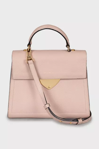 Leather satchel bag