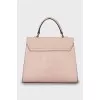 Leather satchel bag