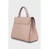 Leather satchel bag