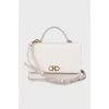 Leather crossbody bag with logo