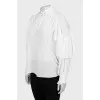 Loose fit blouse with frills