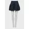 Fitted skirt in dark blue