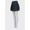 Fitted skirt in dark blue