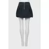 Fitted skirt in dark blue