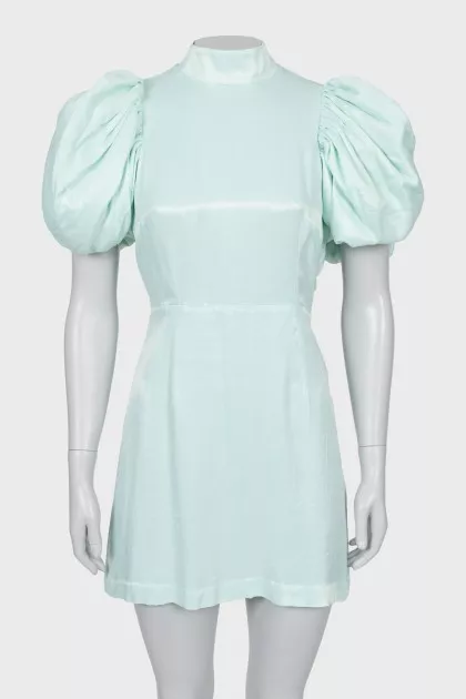 Mini dress with open back