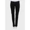 Black low rise skinny jeans