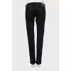 Black low rise skinny jeans