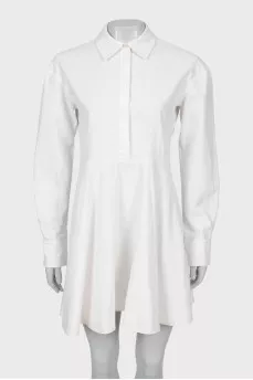 White dress with long sleeves