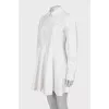 White dress with long sleeves