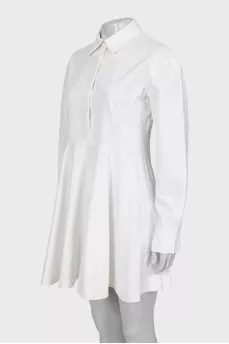 White dress with long sleeves