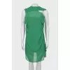 Green asymmetrical dress