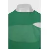 Green asymmetrical dress