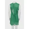 Green asymmetrical dress