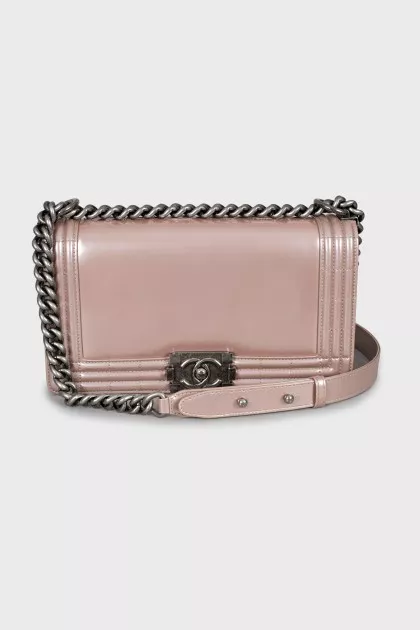 Patent leather boy Bag