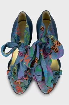 Vintage Printed Sandals