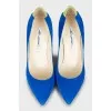 Two-tone high heel shoes