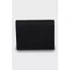 Textile wallet with brand logo