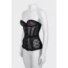 Lace corset with tag