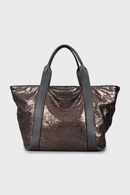 Shiny shopper bag
