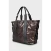 Shiny shopper bag