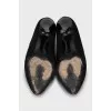 Black high heel ankle boots
