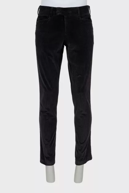 Men's straight cut corduroy trousers