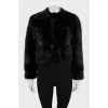 Black mink coat