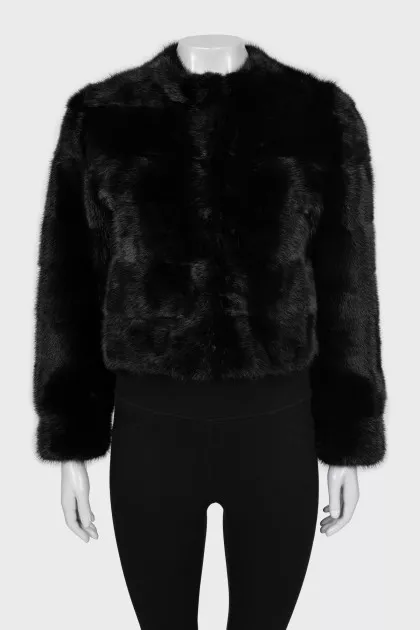Black mink coat