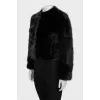 Black mink coat