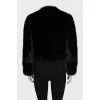 Black mink coat