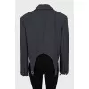 Cropped jacket with suspenders