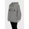 Oversized anorak with brand logo