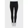 Black trousers with stripes and stirrups