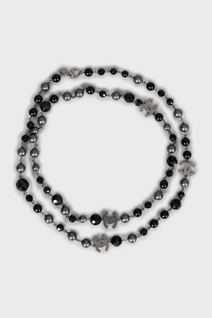 Necklace with brand logo