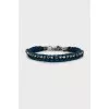 Braided necklace decorated with rhinestones