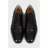 Men's leather shoes with laces