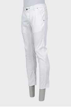 Men's white jeans slim fit