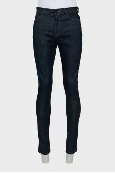 Чоловічі темно-сині джинси slim fit