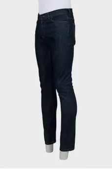 Чоловічі темно-сині джинси slim fit