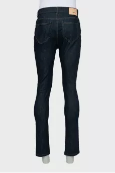Чоловічі темно-сині джинси slim fit