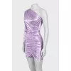 Dress decorated with rhinestones and drapery