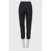 Tapered trousers with stripes