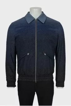 Men's bomber jacket in gradient print