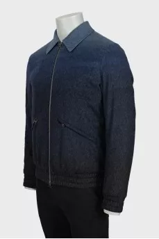 Men's bomber jacket in gradient print