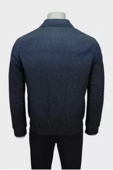 Men's bomber jacket in gradient print
