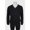 Men's black pullover