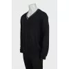 Men's black pullover